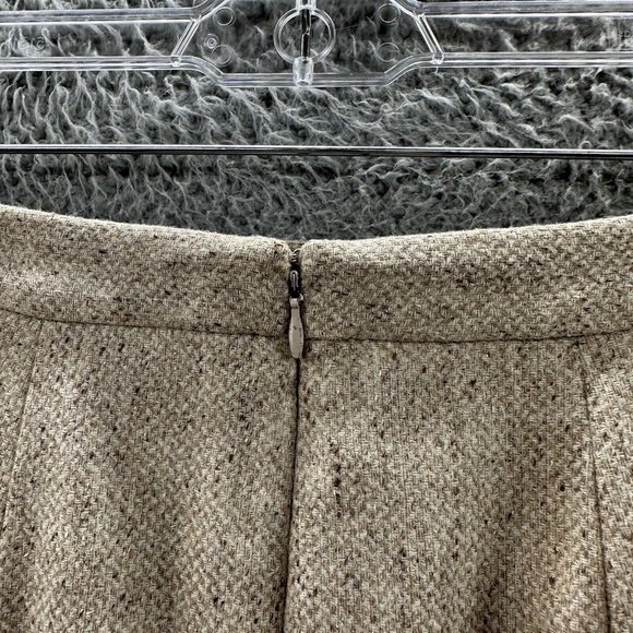 LOFT Skirt Women's 8 Beige Houndstooth Print Pencil Skirt Ladies 8 - Picture 13 of 14